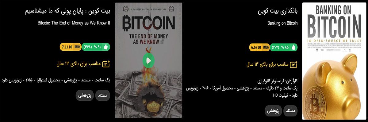 سلاطین کریپتو، دو مستند بیت کوین : پایان پولی که ما می&zwnj;شناسیم و بانکداری بیت&zwnj; کوین
