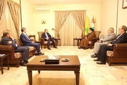 وزیر امور خارجه کشورمان با سید حسن نصرالله دیدار کرد