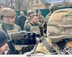 زلنسکی در بازدید از «بوچا»: در این شهر کشتار دسته جمعی رخ داده است