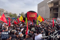 مراسم تشییع پیکر شهید محمد اصلانی در مشهد