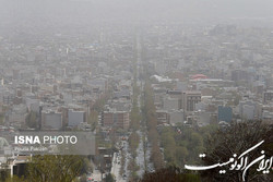 خیزش گرد و خاک در نیمه غربی و نواحی مرکزی کشور