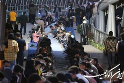 برپایی سفره «افطاری بر روی «پل طبیعت»