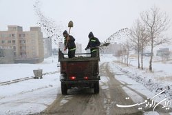 برف‌روبی ورودی شرق تهران