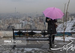 بارش برف تا اوایل امشب در تهران