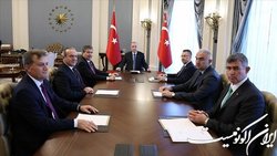 دیدار اردوغان با نخست وزیر قبرس ترک‌نشین