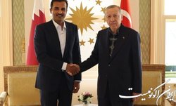 دیدار امیر قطر با اردوغان در استانبول