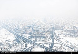 بارش برف و باران در جاده‌های ۱۷ استان