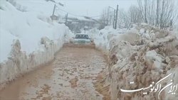 «کوهرنگ» زیر برف دفن شد