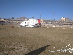 بالگرد حامل وزیر ورزش سقوط کرد