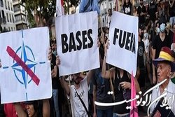 راهپیمایی اعتراضی در مادرید علیه سیاست ناتو در قبال اوکراین