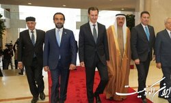 دیدار اسد و هیئت اتحادیه بین‌المجالس عربی در دمشق