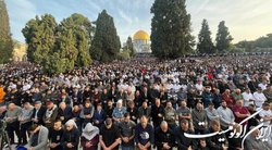 اقامه نماز عید فطر در مسجدالاقصی