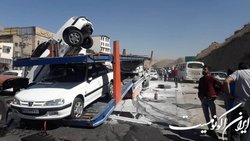 تصادف ۳ خودرو در بزرگراه همت و مصدومیت ۷ تن