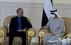 دیدار وزیر امور خارجه ایران با رییس جدید امارات