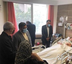 عیادت نماینده صندوق اعتباری هنر از بابک برزویه