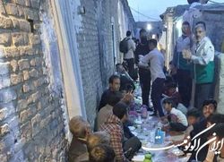 ضیافت افطار خادمیاران رضوی در جنوب تهران