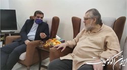 عیادت وزیر ارشاد از نادر طالب زاده