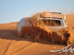 واژگونی خودروی پرادو در کویر مرنجاب