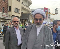 حضور رئیس سازمان قضایی نیروهای مسلح در راهپیمایی روز قدس