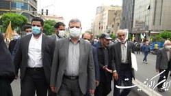 حضور قاضی صلواتی در راهپیمایی روز قدس