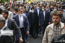 کدام مسئولان در راهپیمایی روز قدس حضور داشتند؟