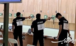 صعود تیم تپانچه مردان ایران به فینال جام جهانی باکو
