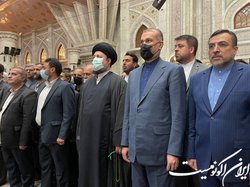 ادای احترام امیرعبداللهیان و کارکنان وزارت خارجه به مقام شامخ بنیانگذار انقلاب