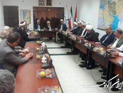 دیدار تعدادی از رهبران گروه‌های مقاومت فلسطینی با دبیر کل کنفرانس بین‌المللی حمایت از انتفاضه