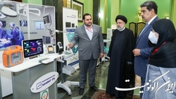 بازدید روسای جمهور ایران و ونزوئلا از نمایشگاه شرکت‌های دانش‌بنیان