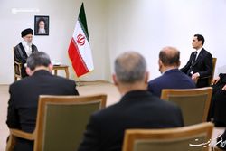 رئیس جمهور ترکمنستان با رهبر معظم انقلاب دیدار کرد