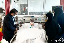 عیادت وزیر فرهنگ از مادر ژاپنی شهید بابایی