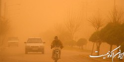گردوخاک در جاده‌‌های 9 استان‌