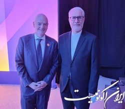 گفت‌وگوی سفیر ایران در دوحه  با رییس فیفا در مورد جام جهانی قطر