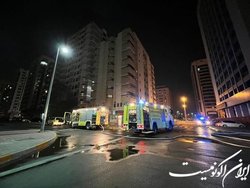 مهار حریق در ساختمان ۱۲ طبقه در ابوظبی