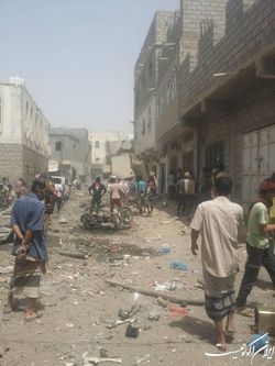 انفجار انبار سلاح در استان  ابین  یمن