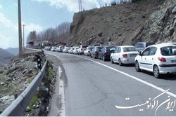 تردد در محور چالوس (شمال به جنوب) ممنوع شد