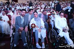 مراسم ازدواج ۱۱۴ زوج معلول همزمان با عید سعید قربان در برج میلاد