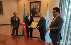 دیدار وزیر ورزش و جوانان ایران با رئیس کمیته المپیک جمهوری آذربایجان