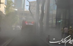 نجات ٨٠ نفر از آتش سوزی یک مجتمع اداری-تجاری