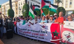تظاهرات مخالفان عادی سازی در مراکش در همبستگی با فلسطینیان