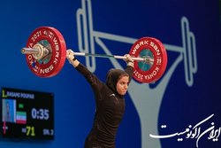 مدال برنز دختر وزنه بردار ایران در بازی های کشورهای اسلامی