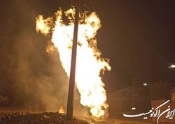 مهار آتش‌سوزی لوله گاز در جنوب تهران