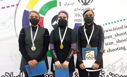 پنجمی احمدی  و هفتمی خدمتی  در مسابقات آزاد تیراندازی