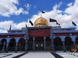 حرمین مطهر زینب(س) و رقیه(س) در آستانه ماه محرم سیاه پوش شدند+فیلم و عکس