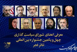 شورای سیاست‌گذاری چهل‌ویکمین جشنواره بین‌المللی تئاتر فجر معرفی شدند
