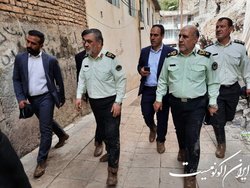 بازدید سردار اشتری از مناطق سیل زده امام زاده داوود