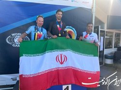 مدال برنز دوچرخه‌سوار ایران در رقابت‌های آتش‌نشانان و پلیس‌های جهان