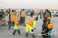 خدمت‌رسانی شبانه‌روزی ۵۰۰ نیروی شهرداری تهران در نجف