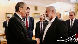 رئیس دفتر سیاسی حماس با وزیر خارجه روسیه ملاقات کرد