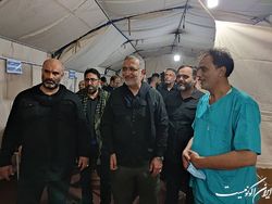 بازدید زاکانی از مراکز درمانی شرکت شهر سالم در کربلا